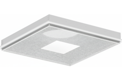 Geperforeerd plafondrooster voor toe- en afvoer 595x595 mm – 200 mm – RAL 9016