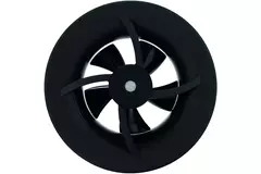 Solara badkamerventilator met heat mover - 100 mm diameter - mat Zwart