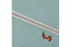 Ergovent instucbaar frameloos lijnrooster 1050 mm met aansluitdiameter 125 mm - airconditioning - 2 sleuven