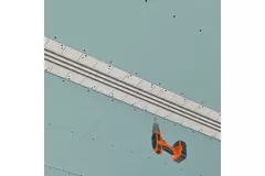 Ergovent instucbaar frameloos lijnrooster 1000 mm met aansluitdiameter 150 mm - airconditioning - 3 sleuven