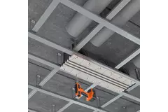 Ergovent instucbaar frameloos lijnrooster 1000 mm met aansluitdiameter 160 mm - airconditioning - 3 sleuven