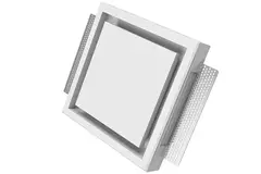 Ergovent instucbaar frameloos ventilatieventiel vierkant 125 mm