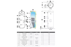 LG sanitair warmwatertank Dual Coil 300L RVS
