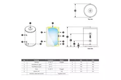 LG buffervat 100L RVS