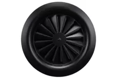 Wervelrooster rond 315mm centrale schroef - SWR 315 RAL 9005 30% glans