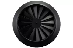 Wervelrooster rond 315mm centrale schroef - SWR 315 RAL 9005 30% glans