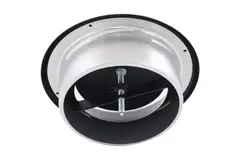 Ventilatie afvoer ventiel 125 mm metaal - E-DVS125 RAL9005 30% glans
