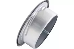 Ventilatie afvoer ventiel 125 mm metaal - E-DVS125 RAL9005 30% glans