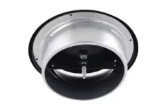 Soupape de ventilation 100 mm métal - S-DVS100 RAL9005 30% brillant