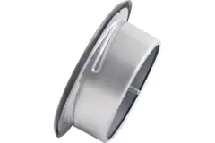 Soupape de ventilation 100 mm métal - S-DVS100 RAL9005 30% brillant