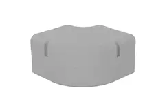 ClimaConnect 90° platte bocht voor montagekanaal 100 mm - RAL 9010