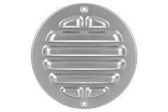 Buitenrooster rond 80 mm aluminium - geanodiseerd aluminium