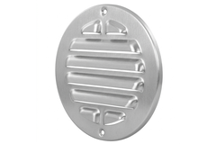 Buitenrooster rond 160 mm aluminium - geanodiseerd aluminium