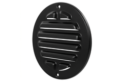 Grille extérieure ronde 125 mm aluminium - RAL9005 30% brillant