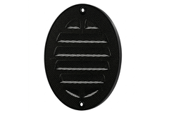 Grille extérieure ronde 125 mm aluminium - RAL9005 30% brillant