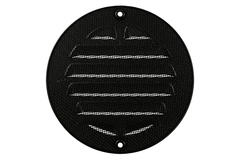 Grille extérieure ronde 125 mm aluminium - RAL9005 30% brillant