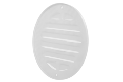 Buitenrooster rond 200 mm aluminium - RAL9016