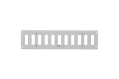 Wandrooster verstelbaar 500x100 mm metaal - RAL 9016