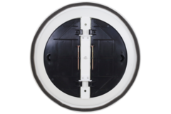 Diffuseur plafonnier rond avec motif fixe Ø 300 mm - RAL9010