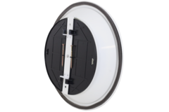 Diffuseur plafonnier rond avec motif fixe Ø 300 mm - RAL9010