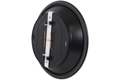 Plafondrooster rond met vast patroon Ø 250 mm - RAL9005 30% glans