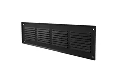 Wandrooster 400x100mm aluminium - RAL9005 30% glans