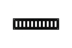 Wandrooster verstelbaar 300x100 mm metaal - RAL 9005 30% glans