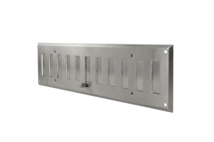 Wandrooster verstelbaar 500x150mm metaal - Ongecoat