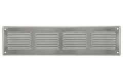 Wandrooster 300x100mm aluminium - Ongecoat