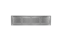Wandrooster 500x150mm aluminium - Ongecoat