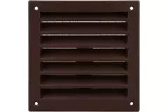 Grille murale extérieure en aluminium 150x150 mm - RAL 8016