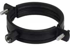 Support métallique de 160 mm de diamètre avec caoutchouc (livraison par transporteur) RAL9005