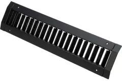 ClimaConnect kanaalrooster dubbel instelbaar 225x75 mm voor buis 160 tot 400 mm - RAL 9005
