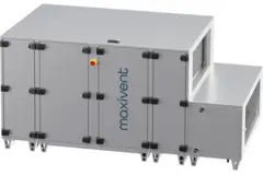 Maxivent WTW luchtbehandelingkasten met tegenstroomwisselaar 5000 m3/h met DX-batterij horizontaal links - PHE 5000 H ODJL T 01