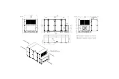 Maxivent WTW luchtbehandelingkasten met tegenstroomwisselaar 5000 m3/h met warmwaterbatterij horizontaal rechts - PHE 5000 H WOJR T 01