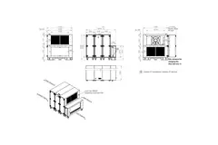 Centrales de traitement d'air Maxivent WTW avec roue thermique 10 000 m³/h et batterie à eau chaude, horizontale à droite - RHE 10000 H WOJR T 01