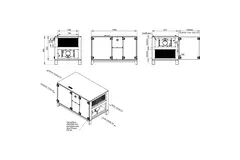 Maxivent WTW luchtbehandelingkasten met warmtewiel 3400 m3/h horizontaal horizontaal links - RHE 3400 H OOJL