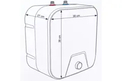 Kizura Close-in elektrische keukenboiler 10L