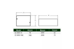 Gaine de montage ClimaConnect 100 mm - 2 mètres - RAL 9010