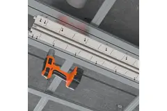 Ergovent inpleisterbaar frameloos lijnrooster 1050 mm met aansluitdiameter 125 mm - airconditioning - 2 sleuven