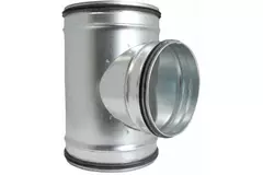 T-stuk Ø 100mm - Ø 80mm voor spirobuis (90°)