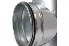 T-stuk Ø 100mm - Ø 80mm voor spirobuis (90°)