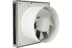 Badkamerventilator Ø 100 mm RVS met timer - Design EET100Ti