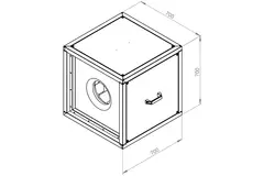 Boxventilator motor buiten luchtstroom - MPC 355 EC T30