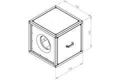 Boxventilator motor buiten luchtstroom - MPC 450 EC T30