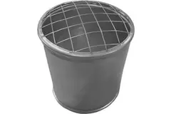 Topsectie open met gaas diameter 80 mm