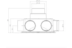 Ubbink Air Excellent boîte de distribution d'air DBOX208 V125
