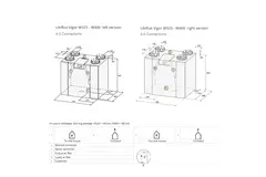 Ubbink WTW wandunit Ubiflux Vigor W325 4/0 links enthalpie