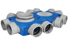 Vent-Axia Uniflexplus ventilatie verdeelbox 12x Ø90 mm met tuit Ø125 mm