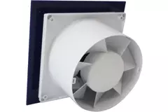 Air Roxy badkamerventilator met aansluitdiameter 125 mm met timer – kunststof front blauw